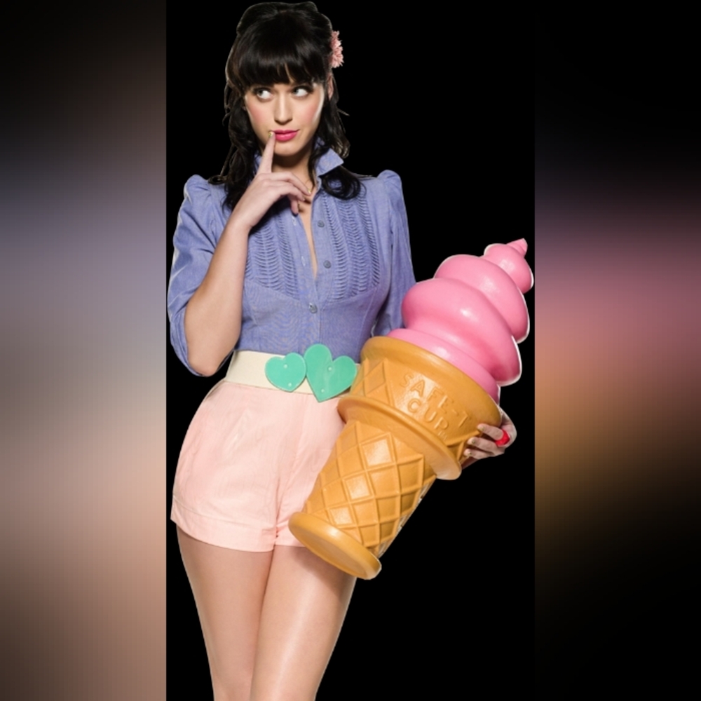 Ice Cream Cone Sundae Katy Perry Jelly Sandals Size 5 - Picture 8 of 9